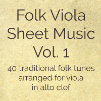Folk Viola Sheet Music Volume 1