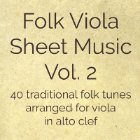 Folk Viola Sheet Music Volume 2