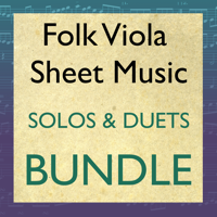 Folk Viola Solos and Duets Sheet Music Bundle